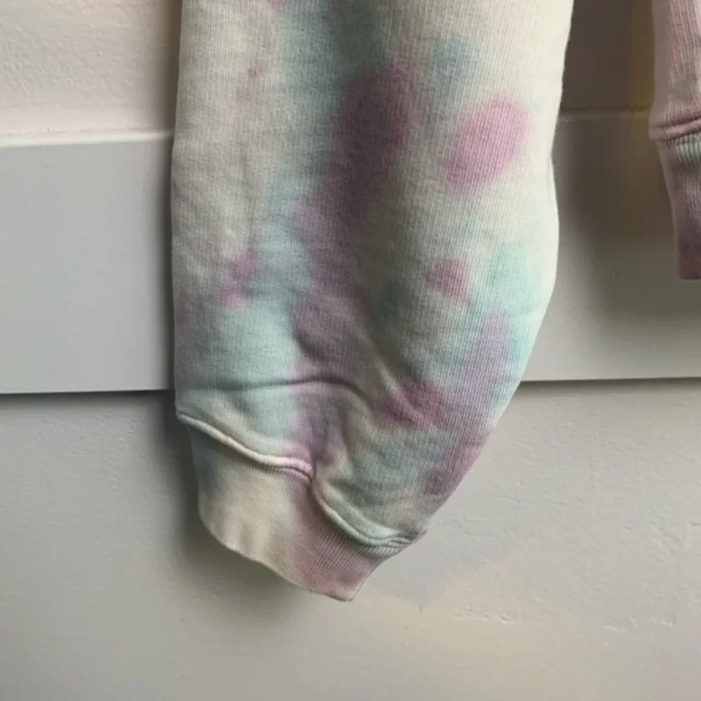NWT All Saints Pippa Yellow/Lilac Tie Dye Hoody - Picture 7 of 9